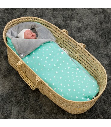 Saco capazo bebe - Vista de uso Mint Sparkles