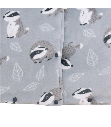 Saco capazo bebe - Detalle estampado Badger