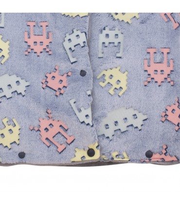 Saco capazo bebe - Detalle inferior Neon Invaders