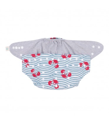 Pañales - Vista frontal abierto Crabby