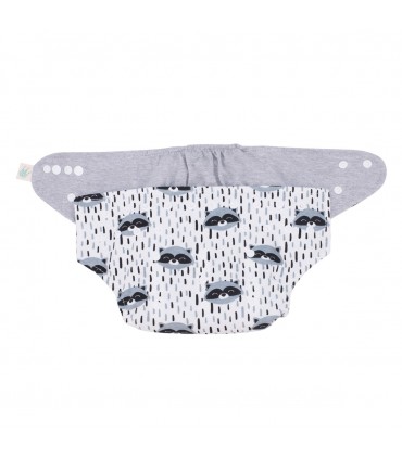 Pañales - Vista frontal abierto Racoon Town