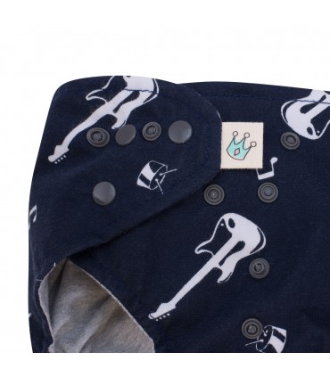 Pañales - Detalle botón Rock Hero