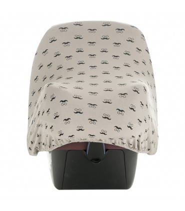 Maxi cosi portabebés - Vista trasera Mr Mustache