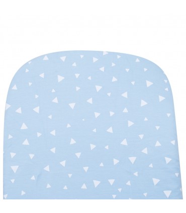 Sábana bajera capazo - Detalle estampado Blue Sparkles