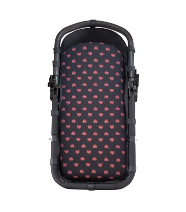 Sábana bajera capazo - Vista frontal Fluor Heart