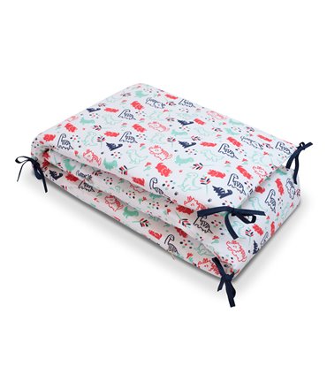 Protector de cuna - Vista plegada Dino Party