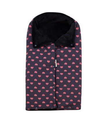 Saco capazo bebe - Vista frontal Fluor Heart