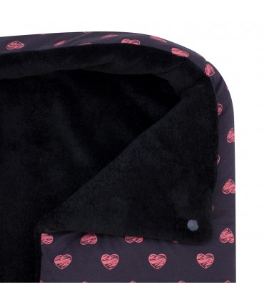 Saco capazo bebe - Detalle botón Fluor Heart