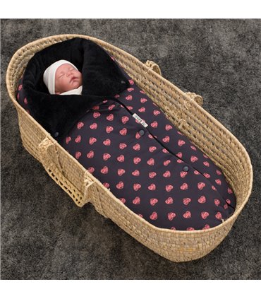 Saco capazo bebe - Vista de uso Fluor Heart