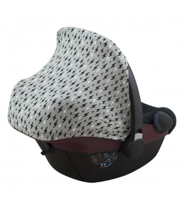Maxi cosi Pebble y Bebe confort - Vista 3/4 trasera Black Rayo