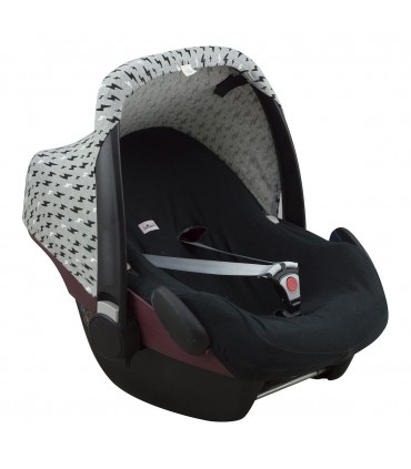 Maxi cosi Pebble y Bebe confort - Vista 3/4 Black Rayo