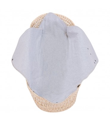 Manta abierta mostrando su interior Pink Island