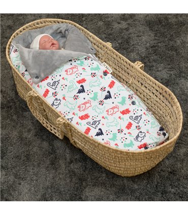 Saco capazo bebe - Vista de uso Dino Party