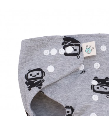 Pañales - Detalle botón Robot Space