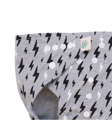 Pañales - Detalle botón Black Rayo