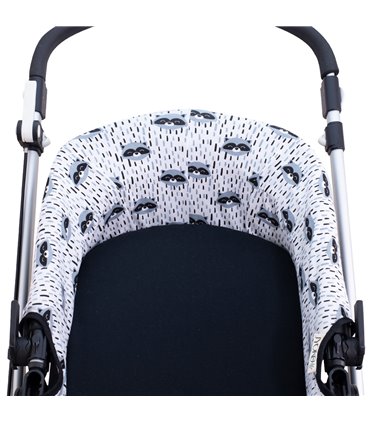 cubre capazo - Detalle superior Racoon Town