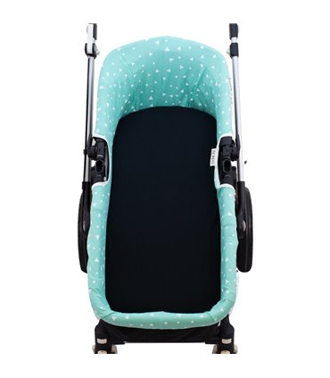 cubre capazo - Vista frontal Mint sprakles