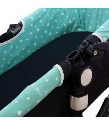 cubre capazo - Vista lateral Mint sprakles