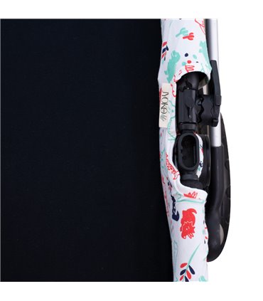 cubre capazo - Detalle etiqueta Dino party