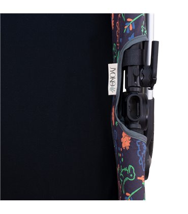 cubre capazo - Detalle etiqueta Happy dino