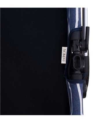 cubre capazo - Detalle etiqueta Sailor stripes