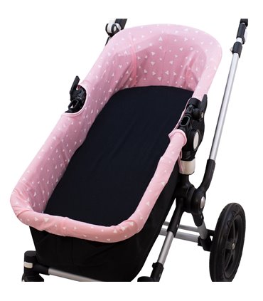 cubre capazo - Vista 3/4 Pink Island