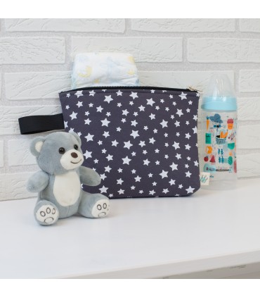 neceser M - Vista de uso con modelo Winter sky