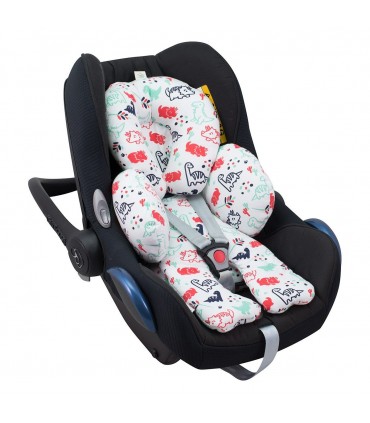 Reductor silla coche - Vista 3/4 Dino Party