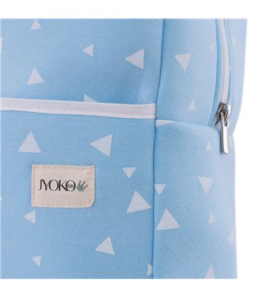 Mochila guardería - Detalle estampado Blue Sparkles