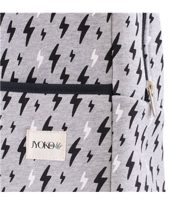 Mochila guardería - Detalle estampado Black Rayo