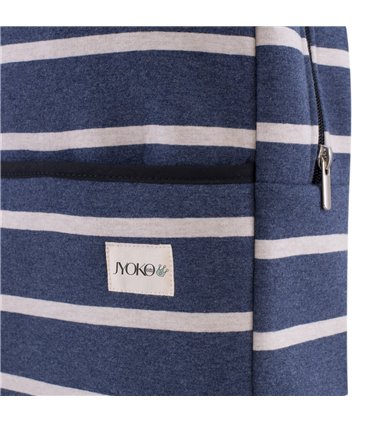 Mochila guardería - Detalle estampado Sailor Stripes