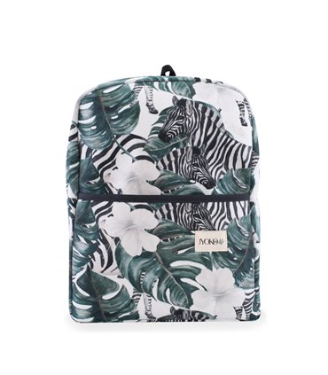 Mochila guardería - Vista frontal Zebra