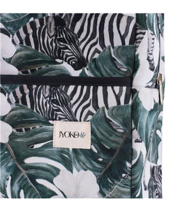 Mochila guardería - Detalle estampado Zebra