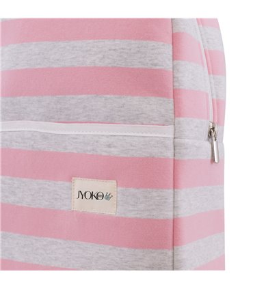 Mochila guardería - Detalle etiqueta Pink Island