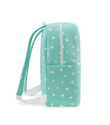 Mochila guardería - Vista lateral Mint Sparkles