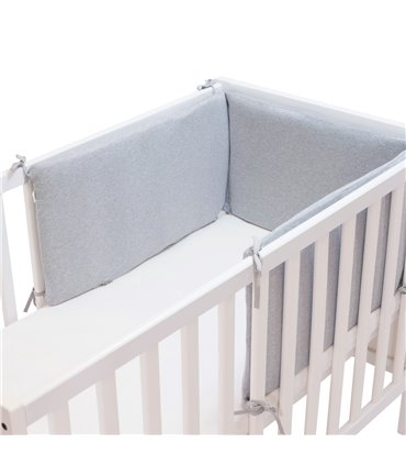 Protector de cuna - Vista en Cuna Stone Grey