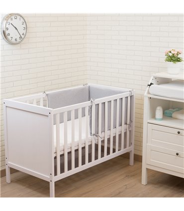 Protector de cuna - Vista de uso Stone Grey