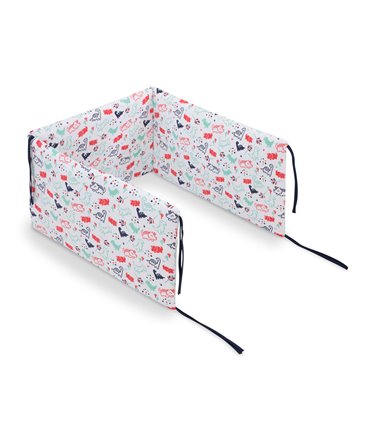 Protector de cuna - Vista 3/4 Dino Party