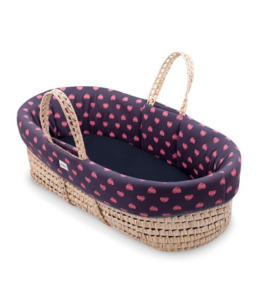 Capazo Moisés - Vista 3/4 Fluor Heart