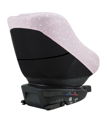 Joie Spin 360 y Nuna Rebl - Vista perspectiva Pink Sparkles