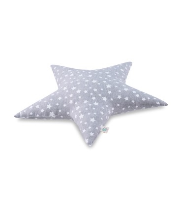 cojín estrella - Vista frontal abierto white star