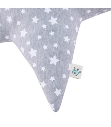 cojín estrella - Detalle estampado white star
