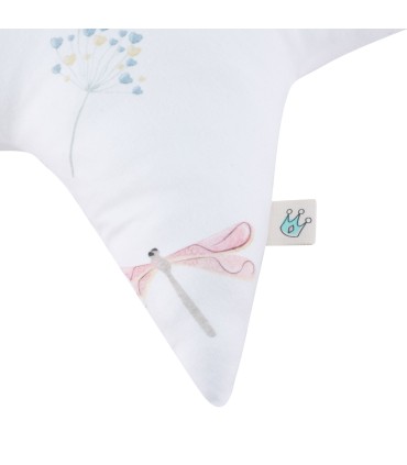 cojín estrella - Detalle estampado Dragonfly