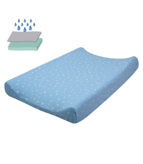 sábana impermeable - Vista frontal Blue sparkles