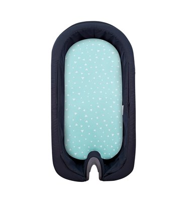 sábana bajera  - Vista frontal abierto Mint sparkles