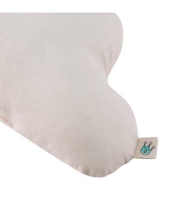 Cojín Nube - Detalle estampado Beige
