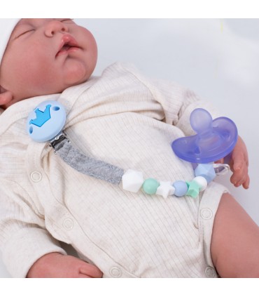 chupetero - Vista de uso con modelo Azul