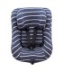 Joie Spin 360 y Nuna Rebl - Vista frontal Sailor Stripes