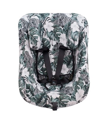 Joie Spin 360 y Nuna Rebl - Vista frontal Zebra