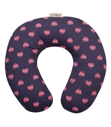 Almohada de viaje - Vista frontal Fluor Heart